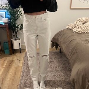 Favorite Daughter White Distressed Jeans